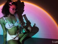 Tight, Shiny, And Crinkly Photoset dance party