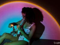 Tight, Shiny, And Crinkly Photoset dance party