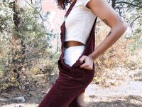 Poofy Cloud Butt And A Fluffy Tutu And Fall Overalls