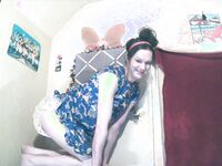 millie in thick cloth diaper