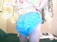 cute blue satin cover!