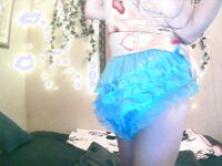 cute blue satin cover!