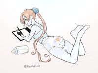 Diaper art dump