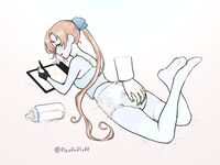 Diaper art dump