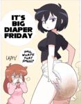 Diaper art dump
