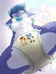 Diaper art dump