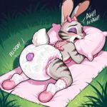Diaper art dump