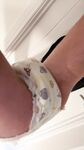 very wet baby diaper