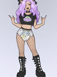 Diaper art dump