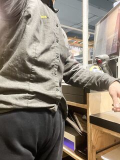 Full diaper mess at work.