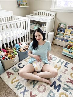 Alyssa needs a diaper change