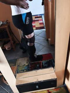 Ich habe mehrere Windeln an 