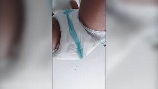 Giant diaper mess