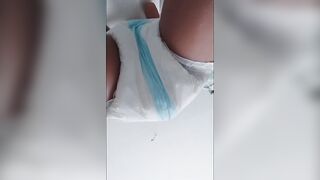 Giant diaper mess