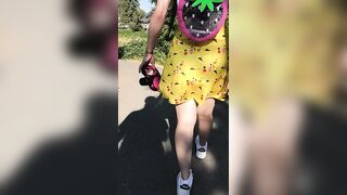 Soggy Strawberry - My first ever public video baby dressed