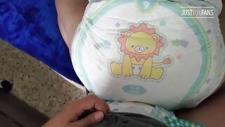 Princess RPanda - Wet Diaper Humps and Snoofs whit my diapered Daddy