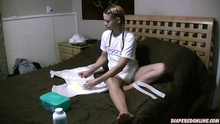 Dolly - Wet Diaper Change on Bed