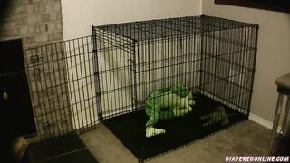 Amber - Messy Diaper in Cage