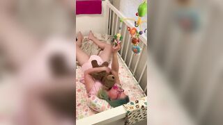 cute abdl in bed