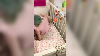 cute abdl in bed