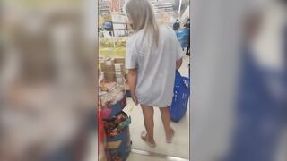 girl poop and shop in diaper