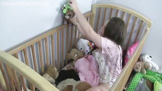 Kaley - Messy Diaper while Playing w Dolls