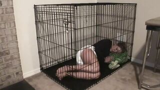 Amber - Unassisted Messing in Cage