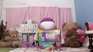 DpMNikkiStacksPampersLuvsBoxesNMessesOnThem