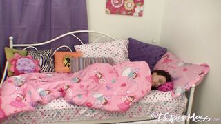 DpMEmilySchoolgirlWetBedPunishWBambino2School
