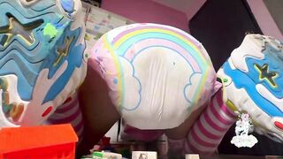 Messy Diaper Fun