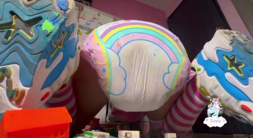 Messy Diaper Fun