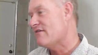 Old man hired careful babysitter for his overgrown ignoramus