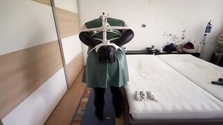 PVC and Diaper Sissy Bondage 062