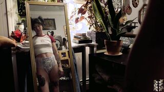 Girl wets the bed