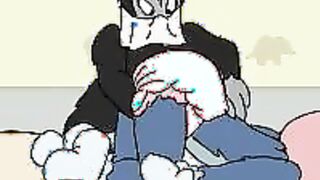 Baby puss dildo diaper change