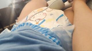 Diaper Vibe Orgasm