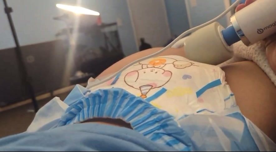 Diaper Vibe Orgasm