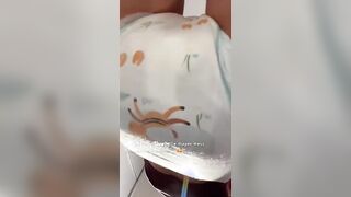 Diaper Boy messes diaper in puplic