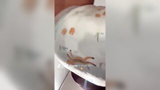 Diaper Boy messes diaper in puplic