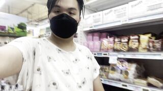 Diaper boy shopping in public diaper voyeur