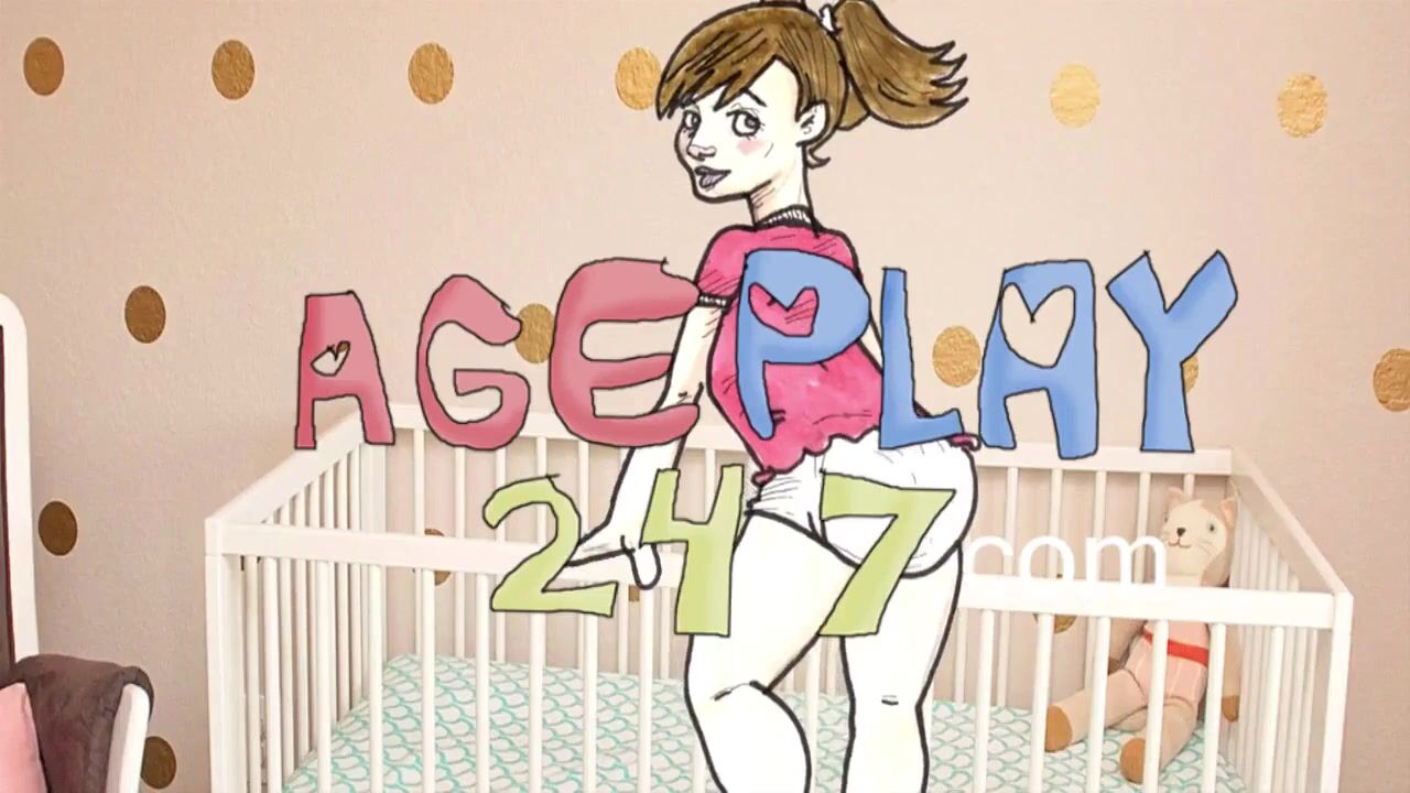 Dad and daughter diapered