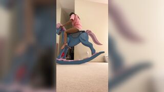 First time on the rocking horse