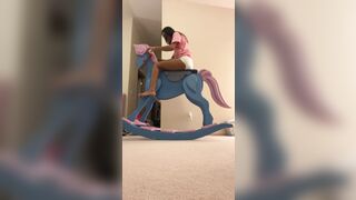 First time on the rocking horse