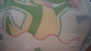 Cute trans girl makes big mess