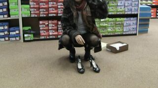 Zayda diapered at the mall
