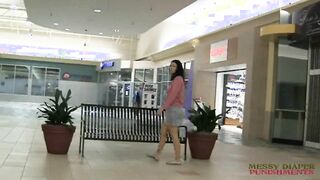 Zayda 5 diapers at the mall