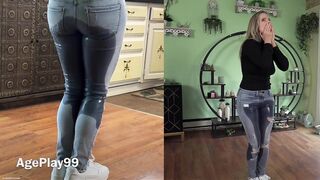 Girls Wetting Their Jeans Compilation #1