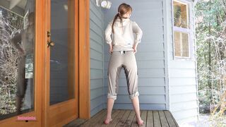 Destinationkat Peeing in her sweatpants