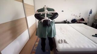 PVC and Diaper Sissy Bondage 062
