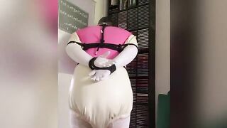 PVC and Diaper Sissy Bondage 069